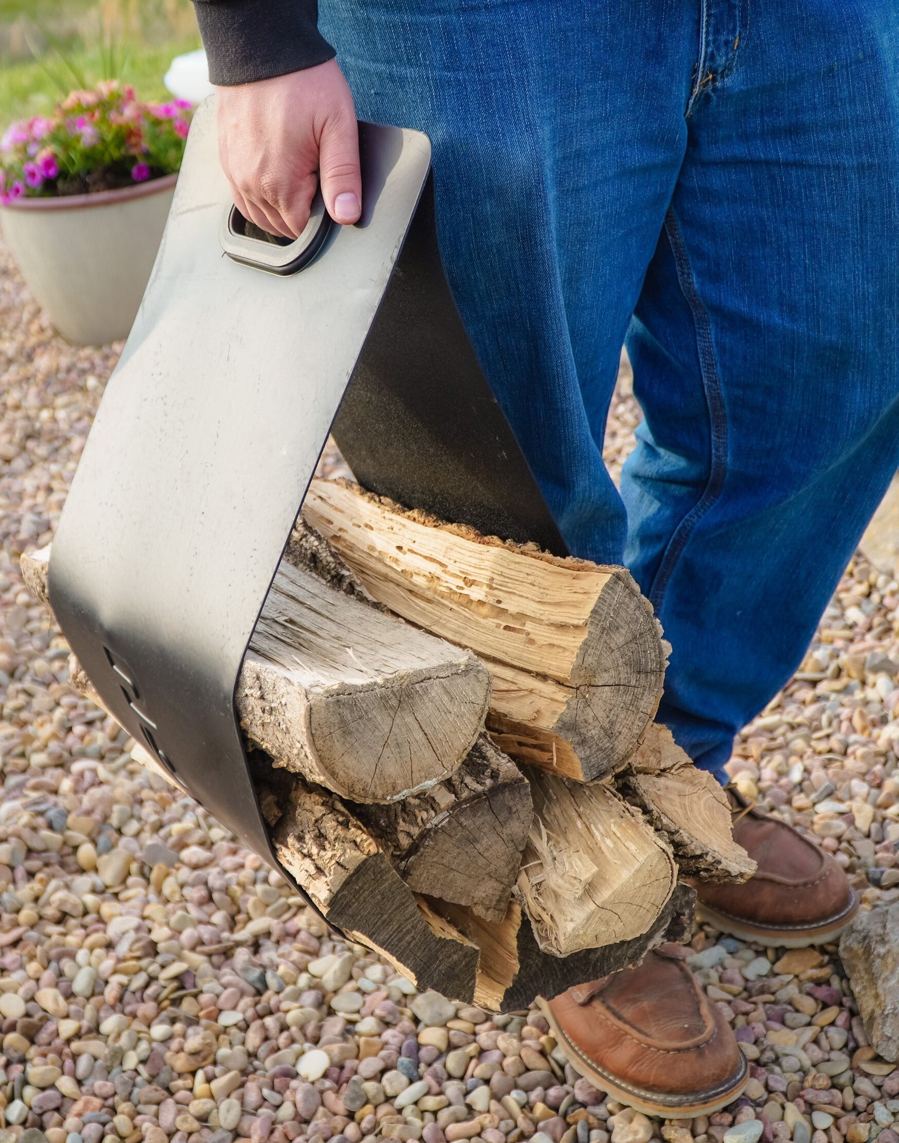 Durable Firewood Bundle Carrier -  Waterproof Vyram Log Sling