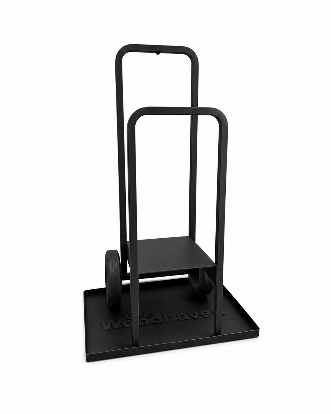 Heavy-Duty Steel Firewood Cart - 300 Lb Capacity