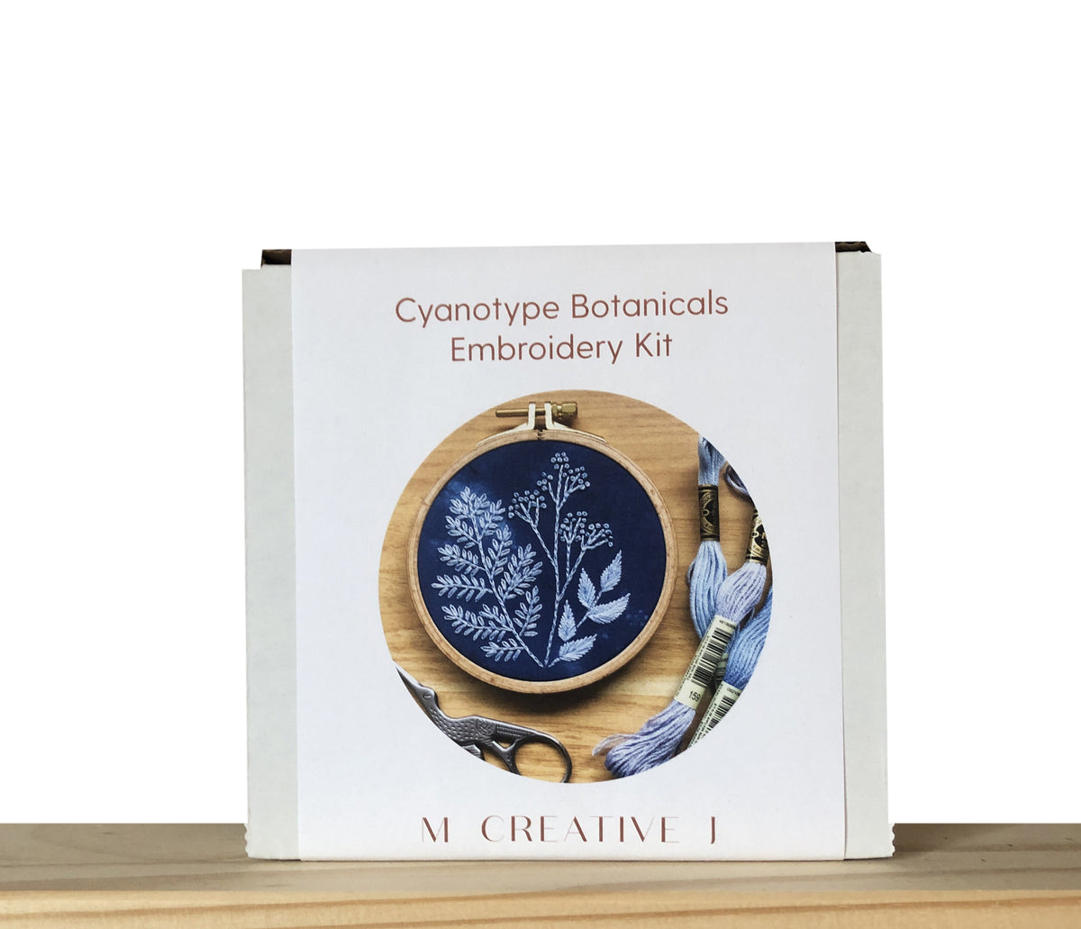 Cyanotype Botanicals - Beginner Embroidery Kit