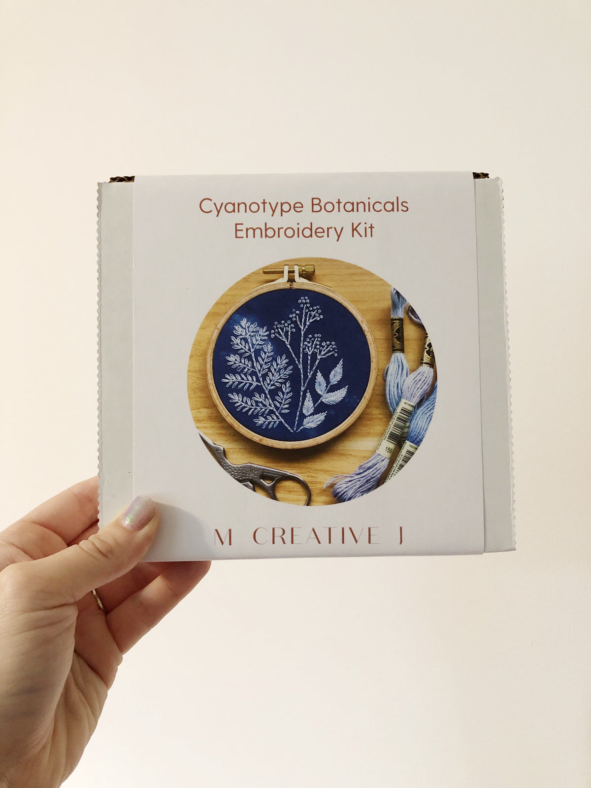 Cyanotype Botanicals - Beginner Embroidery Kit