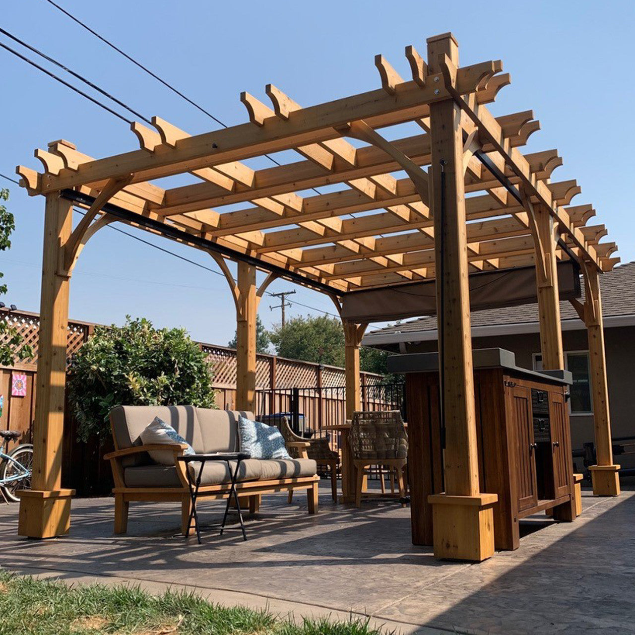 10' x 12' Premium Cedar Pergola Kit