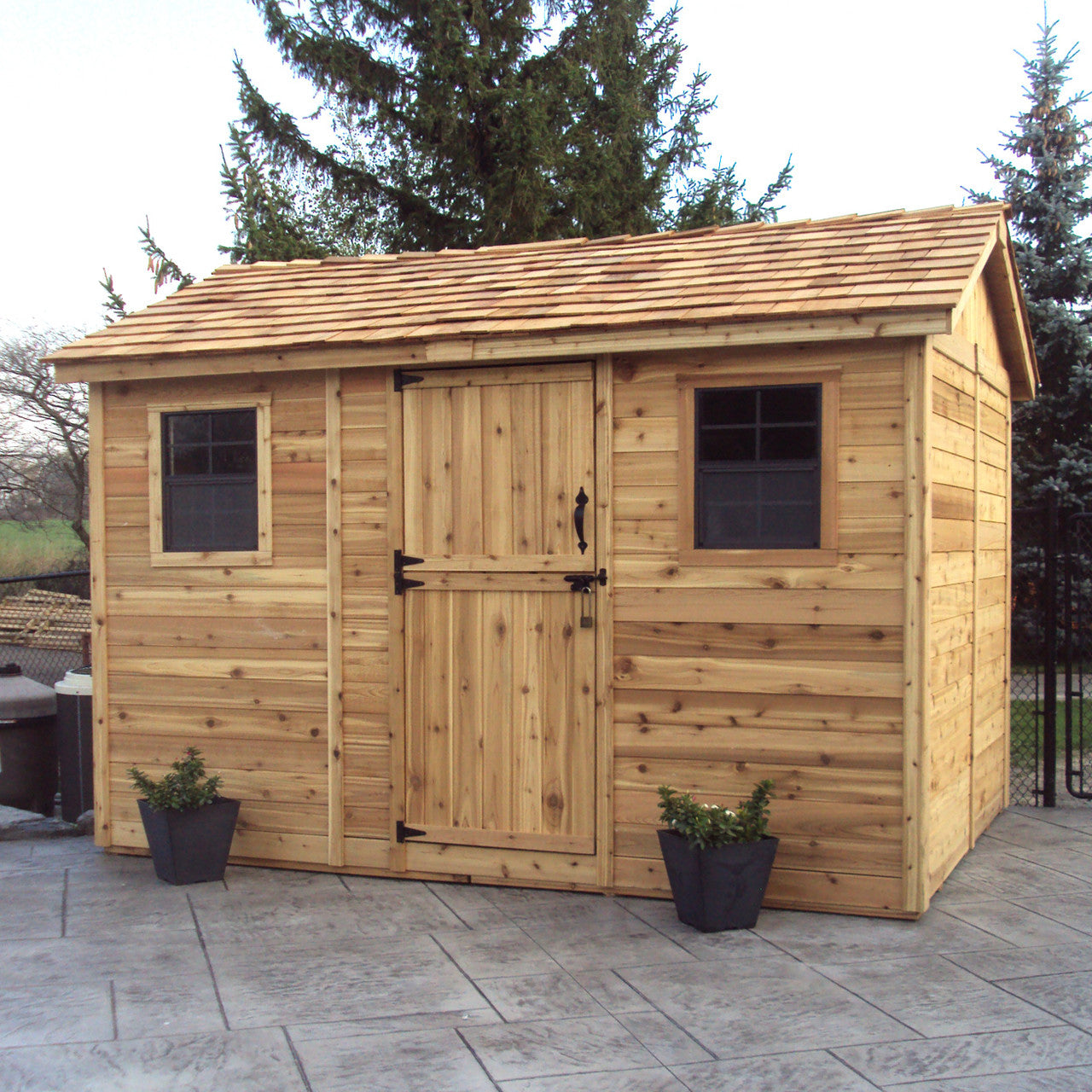 12' x 8' Western Red Cedar – Cabana Shed