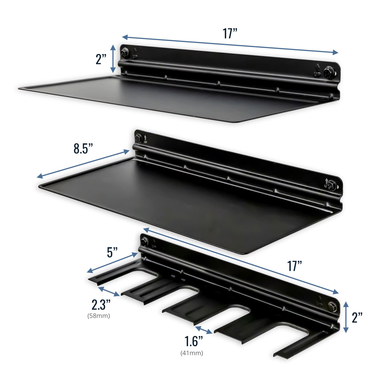 Wall-Mounted Power Tool Organizer & Storage Shelves