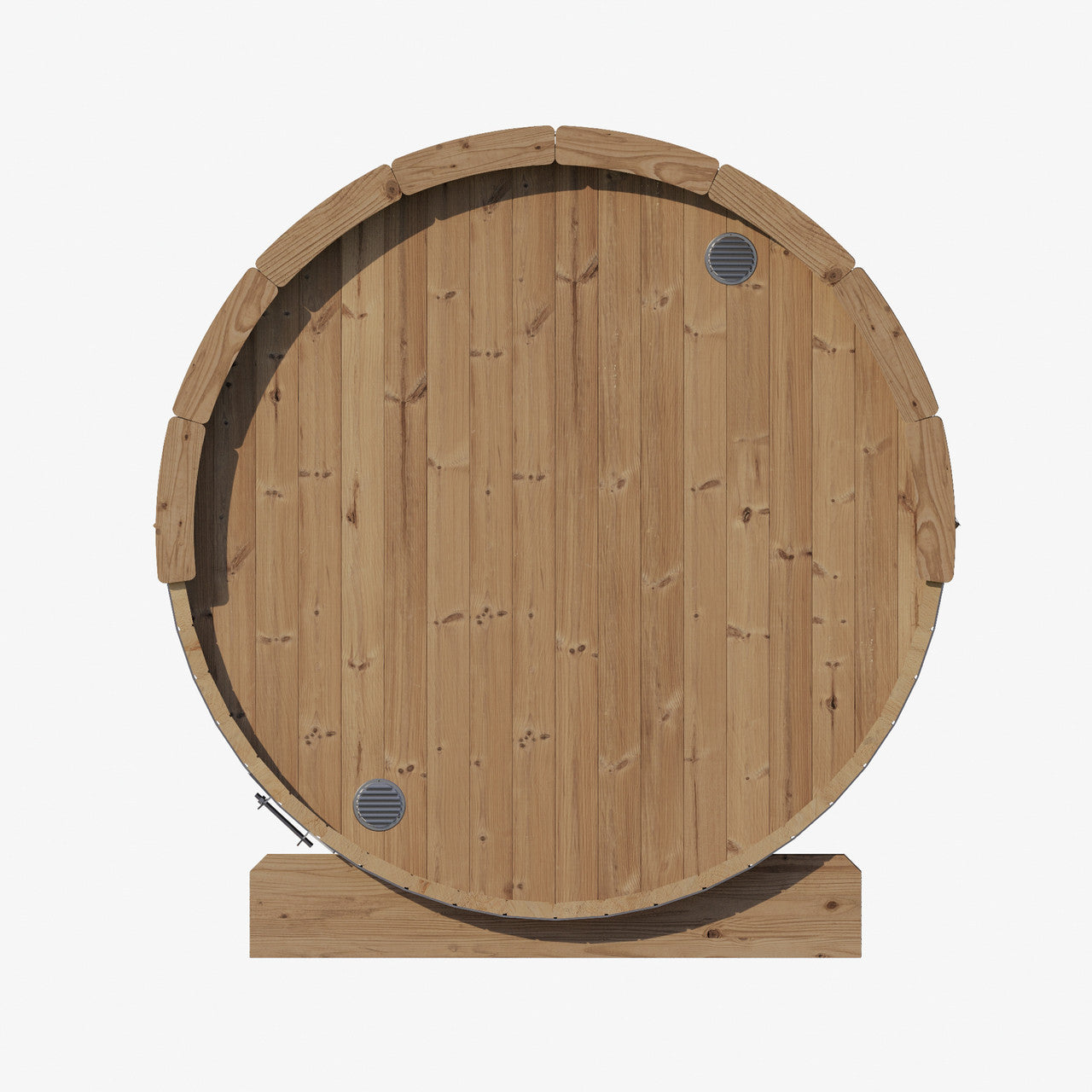 Outdoor Wooden Barrel Sauna - Panorama