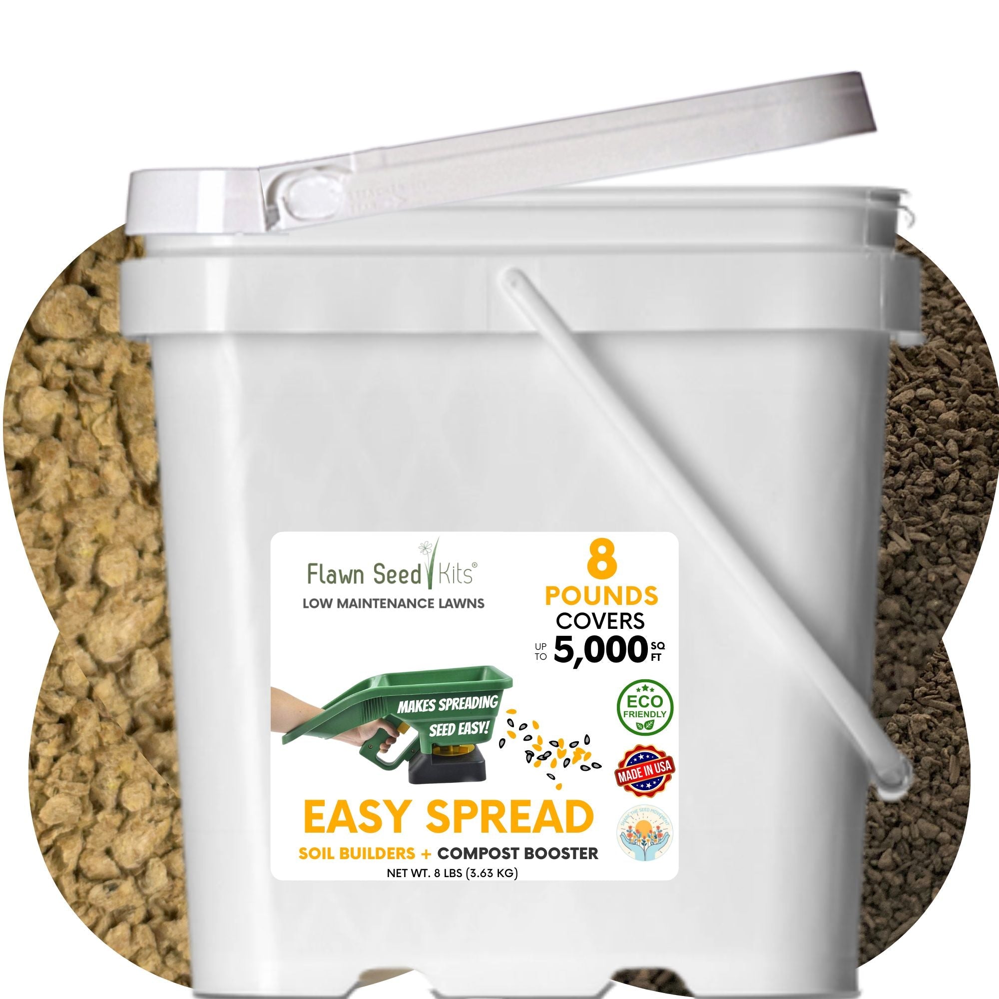 Lawn Seed Spreading Mix – Seed Carrier For Even Coverage