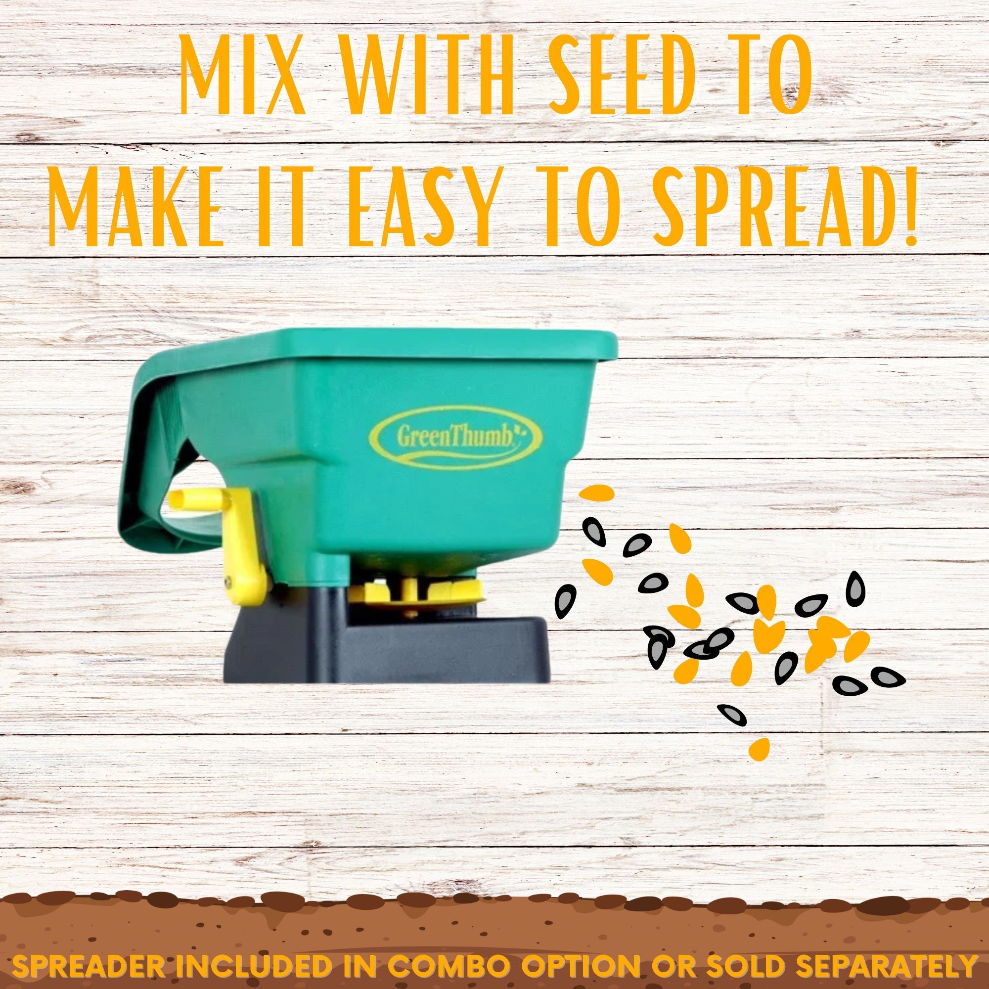 Lawn Seed Spreading Mix – Seed Carrier For Even Coverage