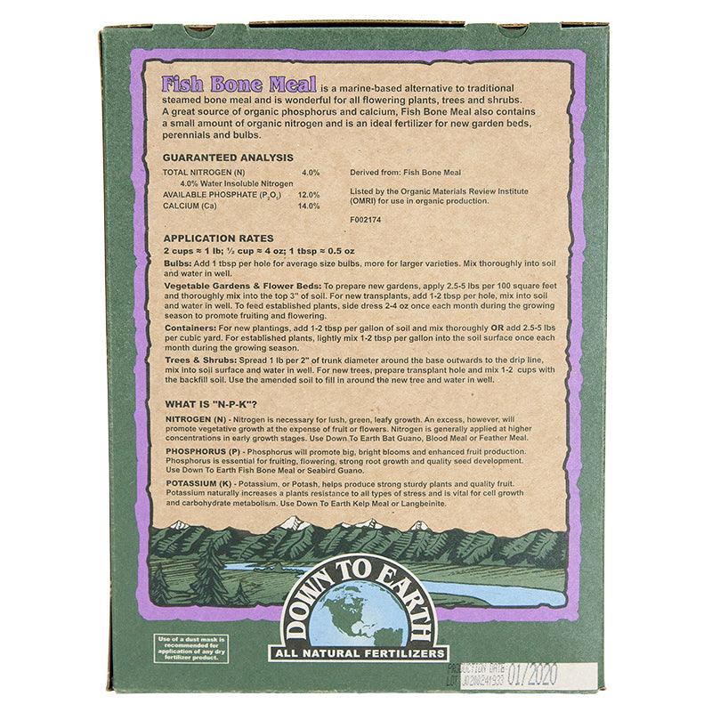 Organic Fish Bone Meal 4-12-0 - 5 lbs