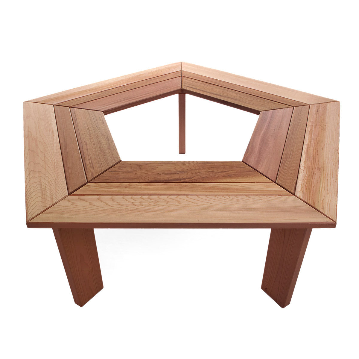 Wrap-Around Cedar Bench - 4' Wide