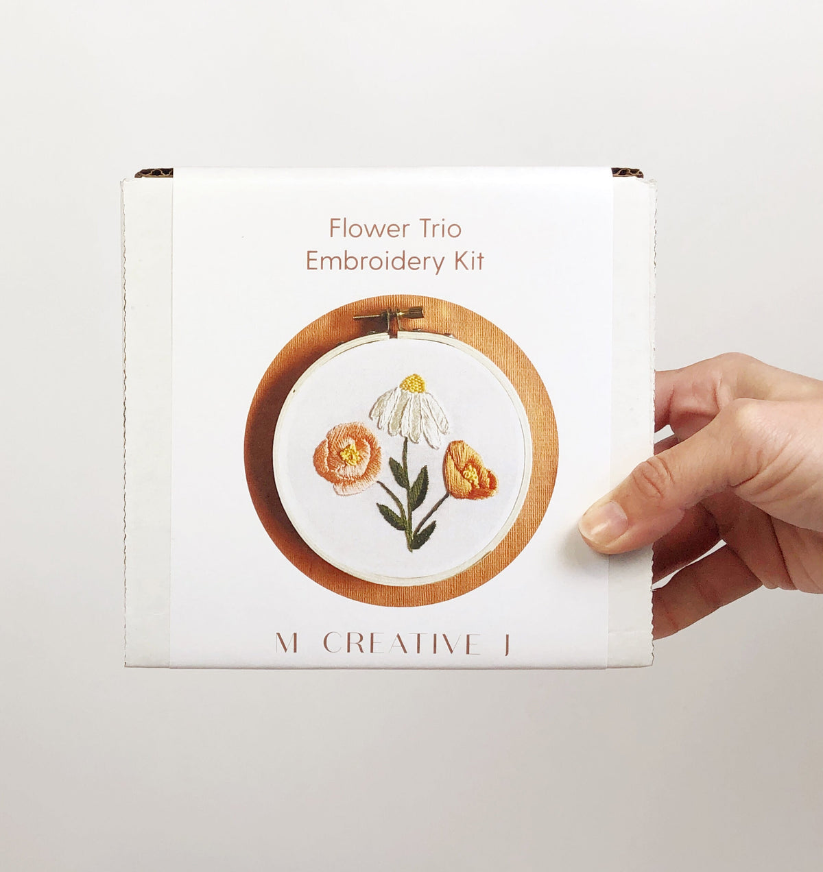 Flower Trio - Beginner Embroidery Kit