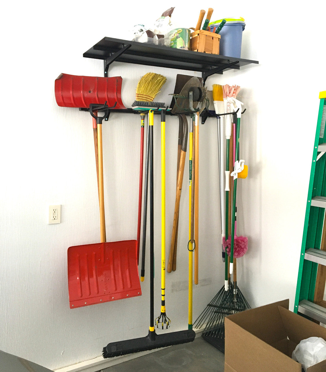 Wall-Mounted G-Tool Wire Shelf & Storage System – 4' Tool Organizer