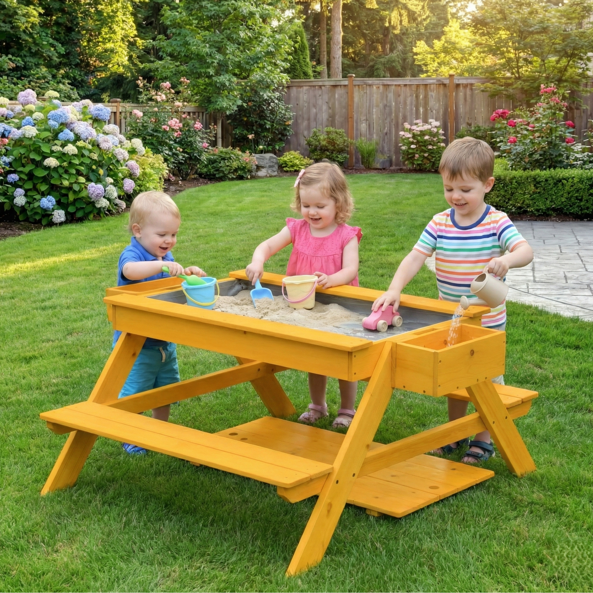 Mojave Picnic Table & Sensory Play Station - 3' Long