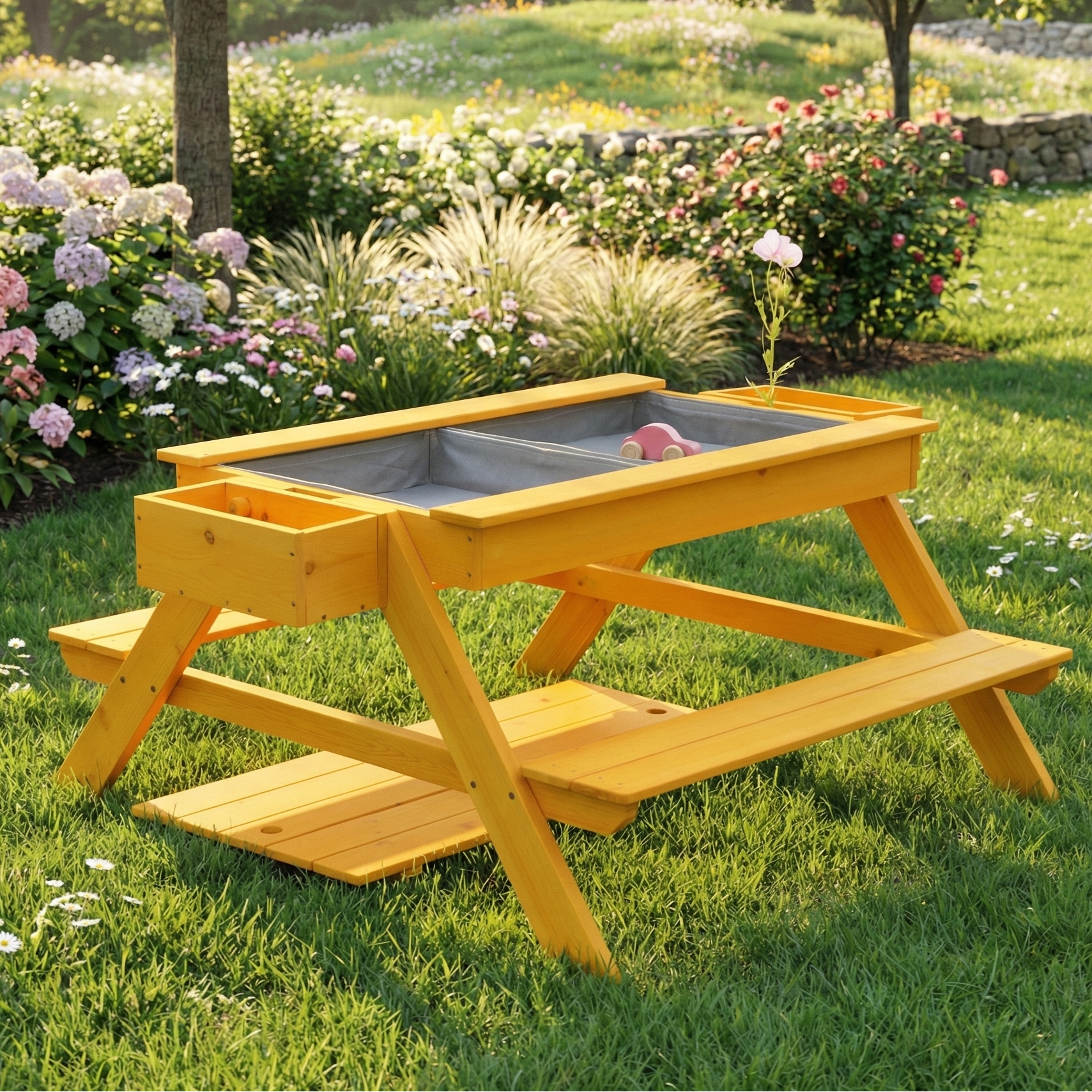 Mojave Picnic Table & Sensory Play Station - 3' Long