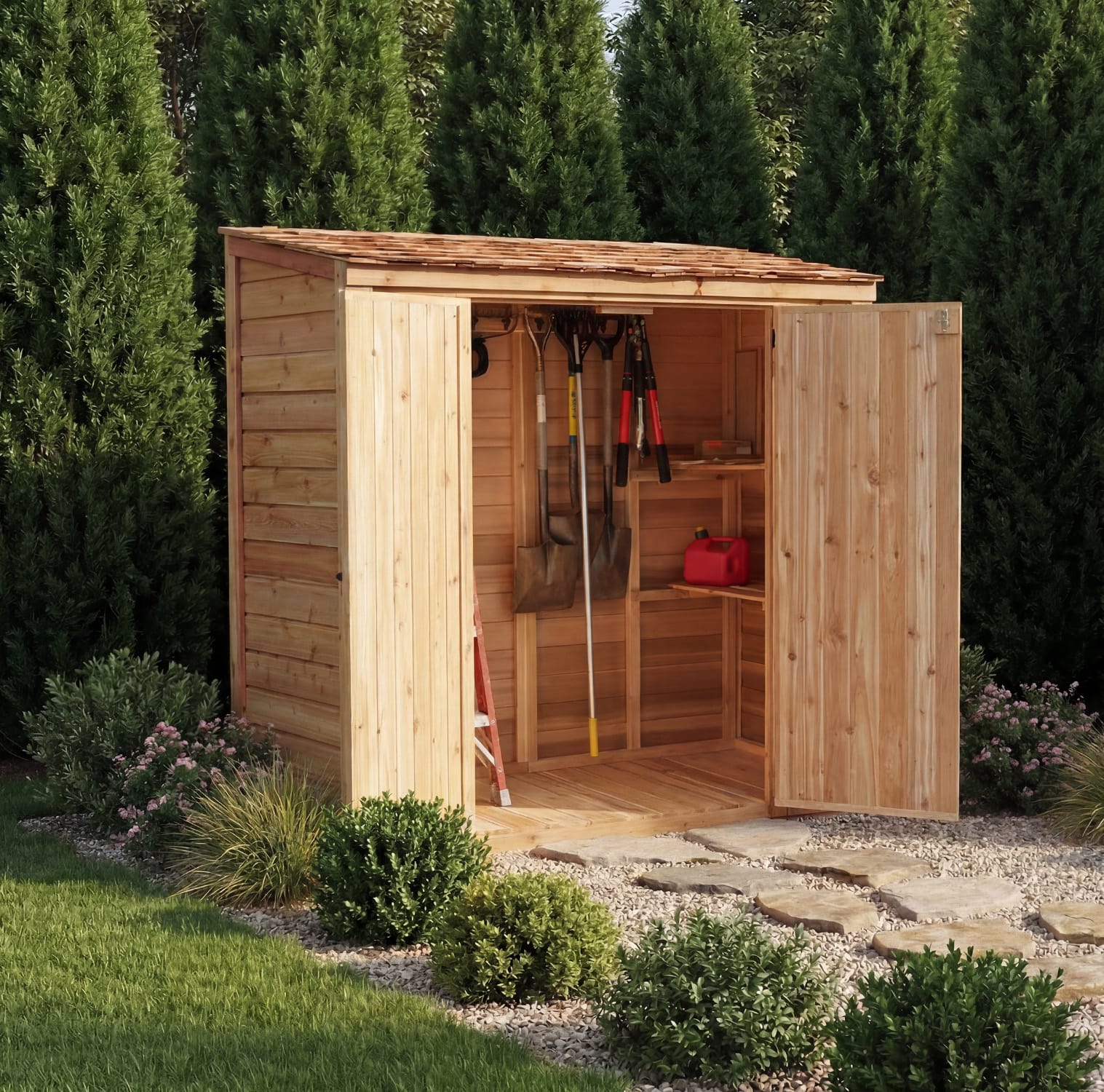 6' x 3' Patio Garden Shed