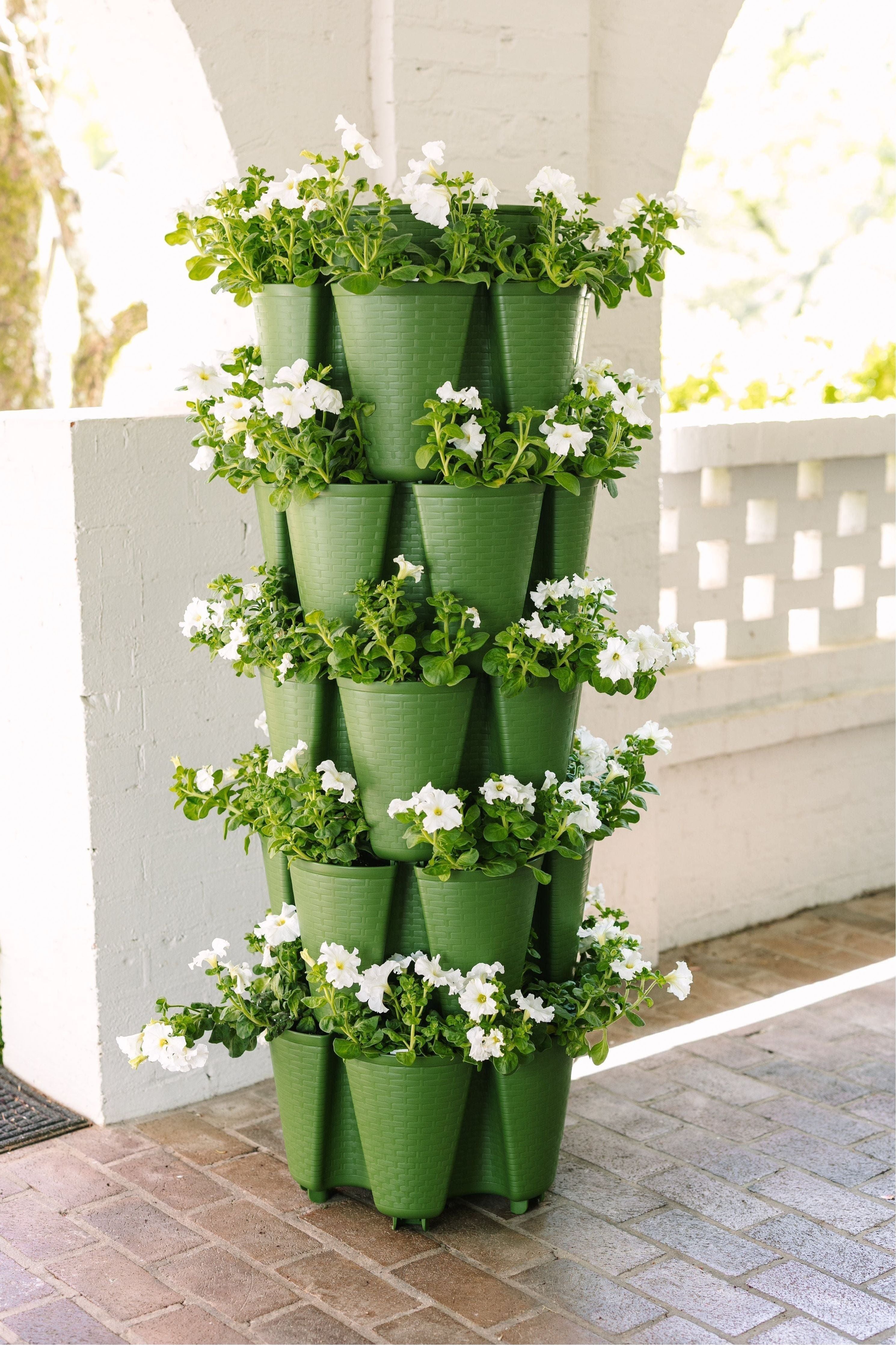 5 Tier "Original" GreenStalk Vertical Planter - Basket Weave Texture