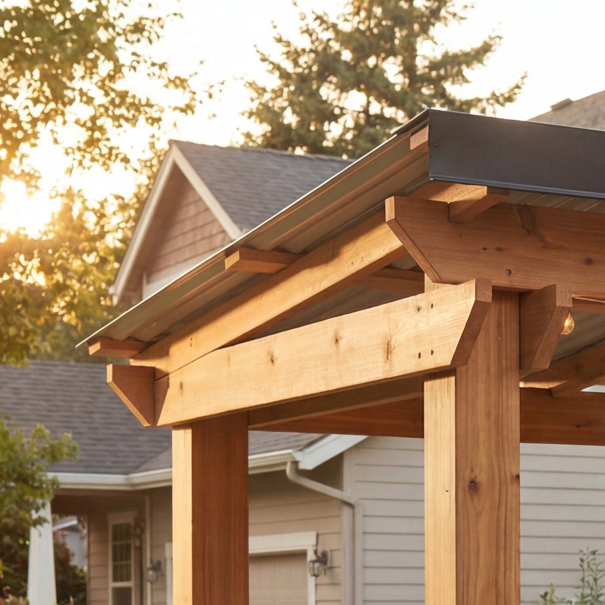 8' X 5' Western Red Cedar - Grill Gazebo