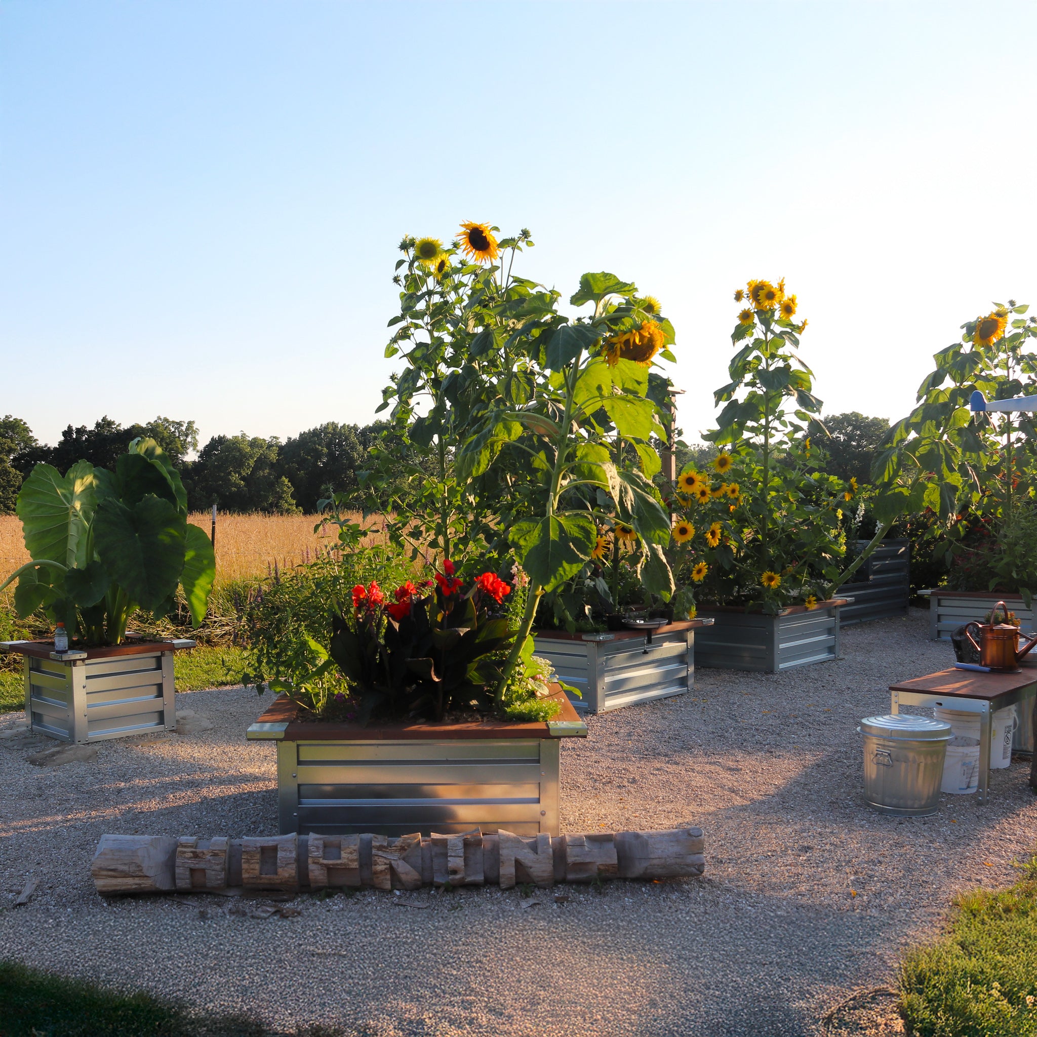 3.5' x 7' Galvanized Steel Raised Garden Bed Kit