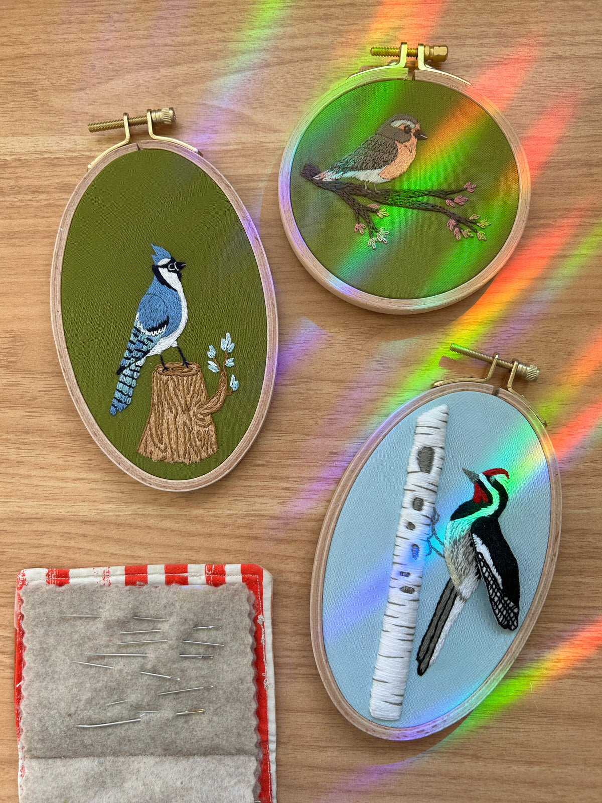 3D Busy Woodpecker - Advanced Embroidery Kit