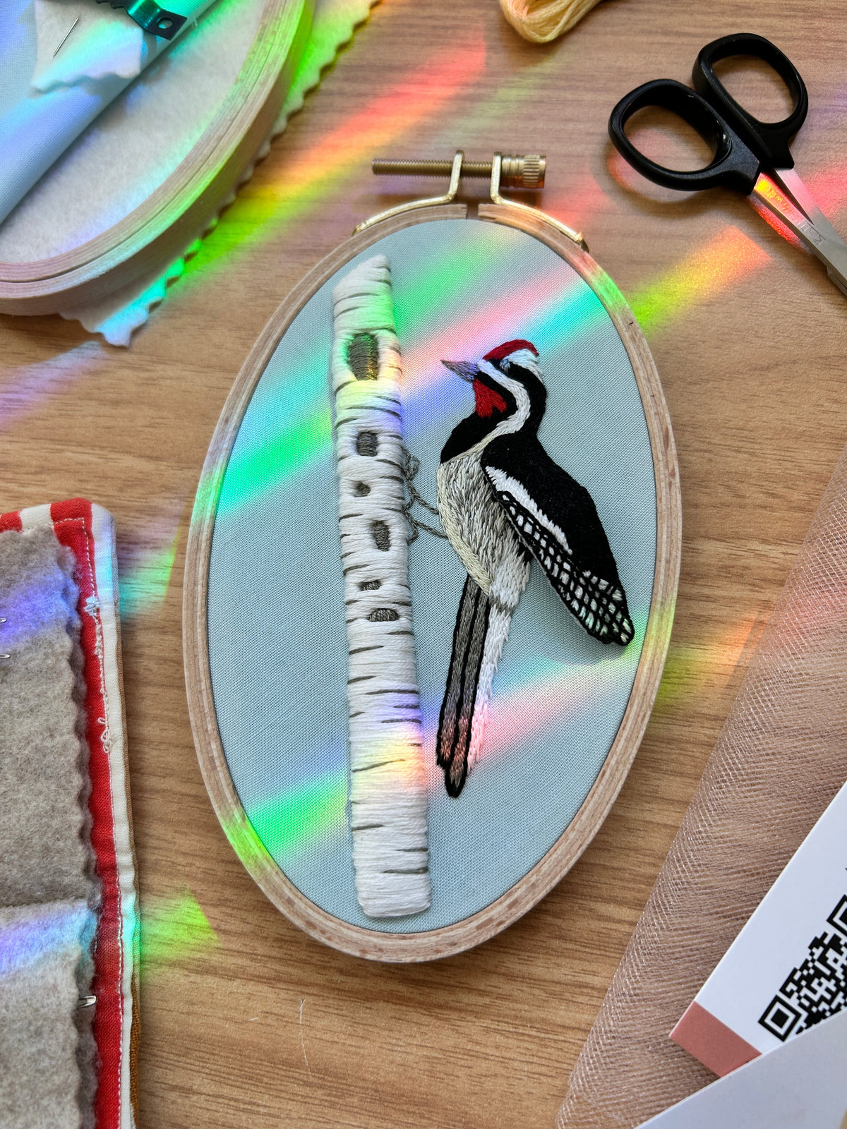 3D Busy Woodpecker - Advanced Embroidery Kit