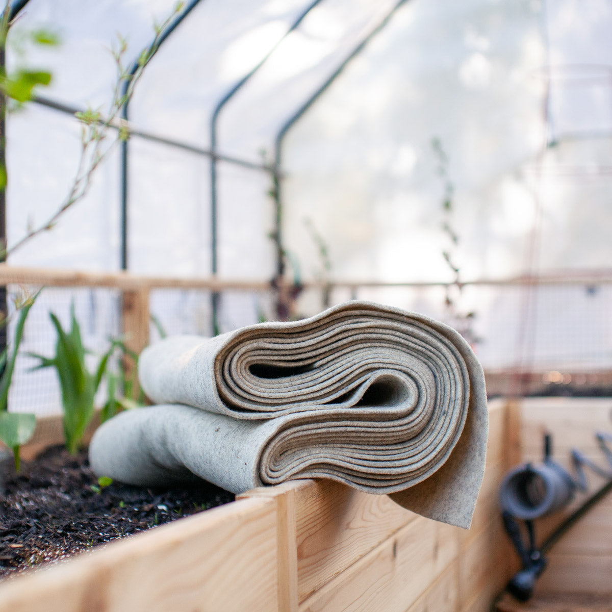 20' Wool Garden Felt Roll For 8' x 8' Cedar Complete Raised Garden Bed Kit