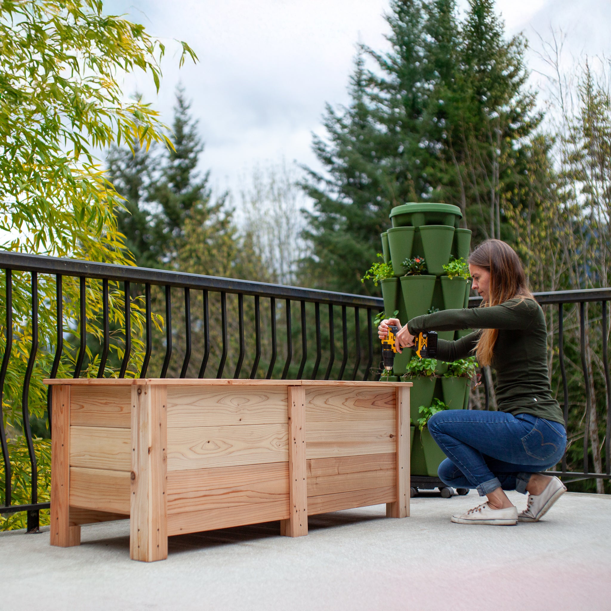 Natural Cedar Planter Boxes