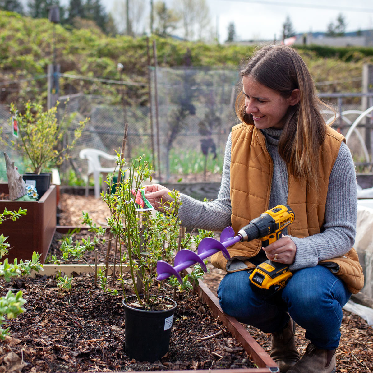 DIY Planting & Mixing Garden Auger - 3" x 12"