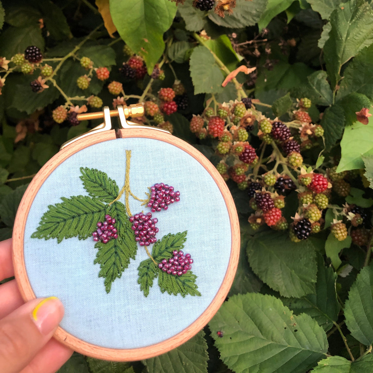 Beaded Berries - Intermediate Embroidery Kit