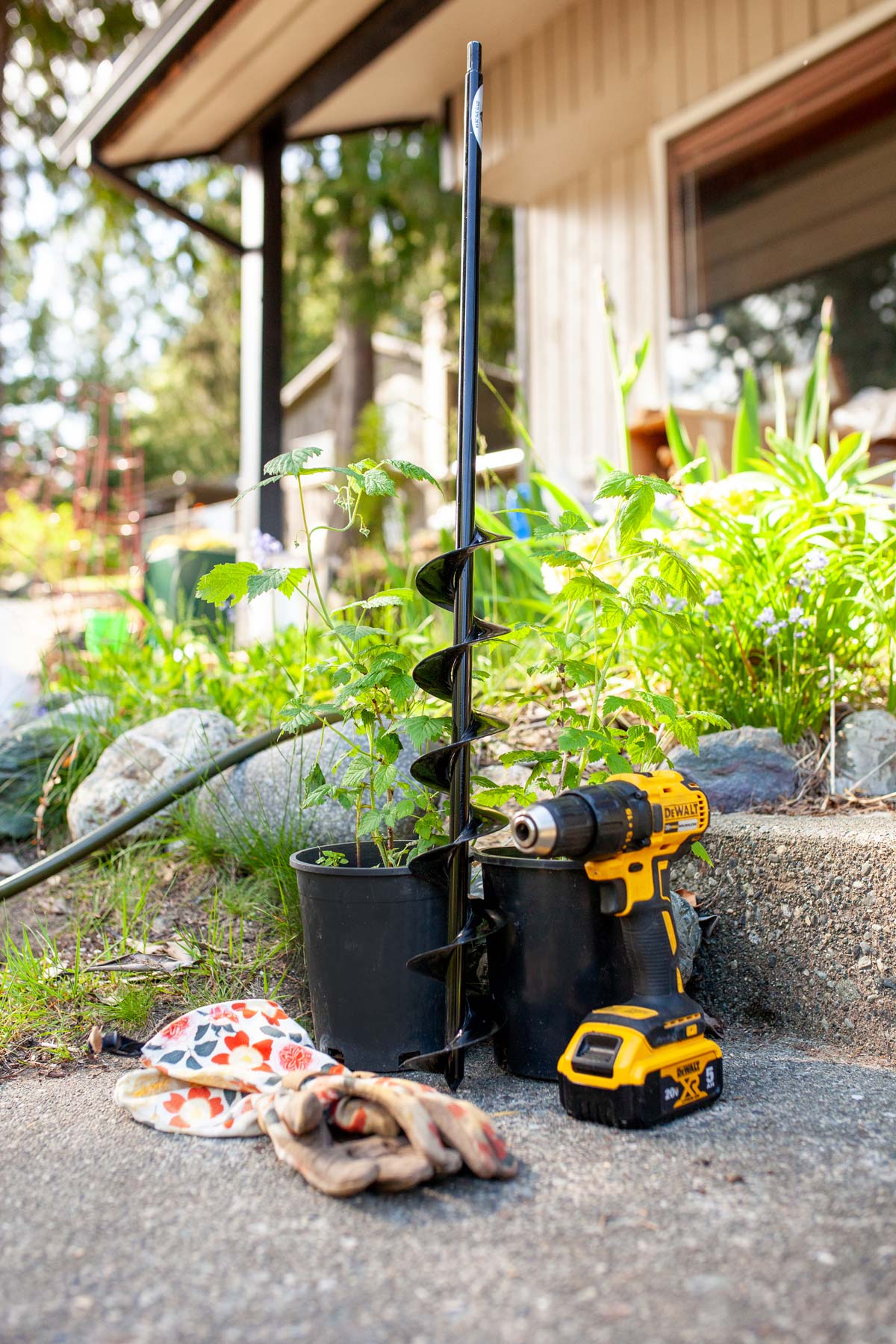 Extended Length Bulb Planting Auger -3" x Standing Lengths
