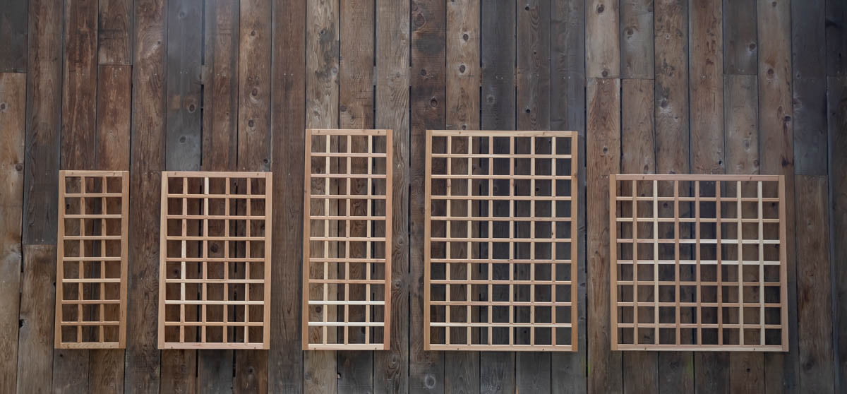 Natural Cedar Wall Mounted Trellises