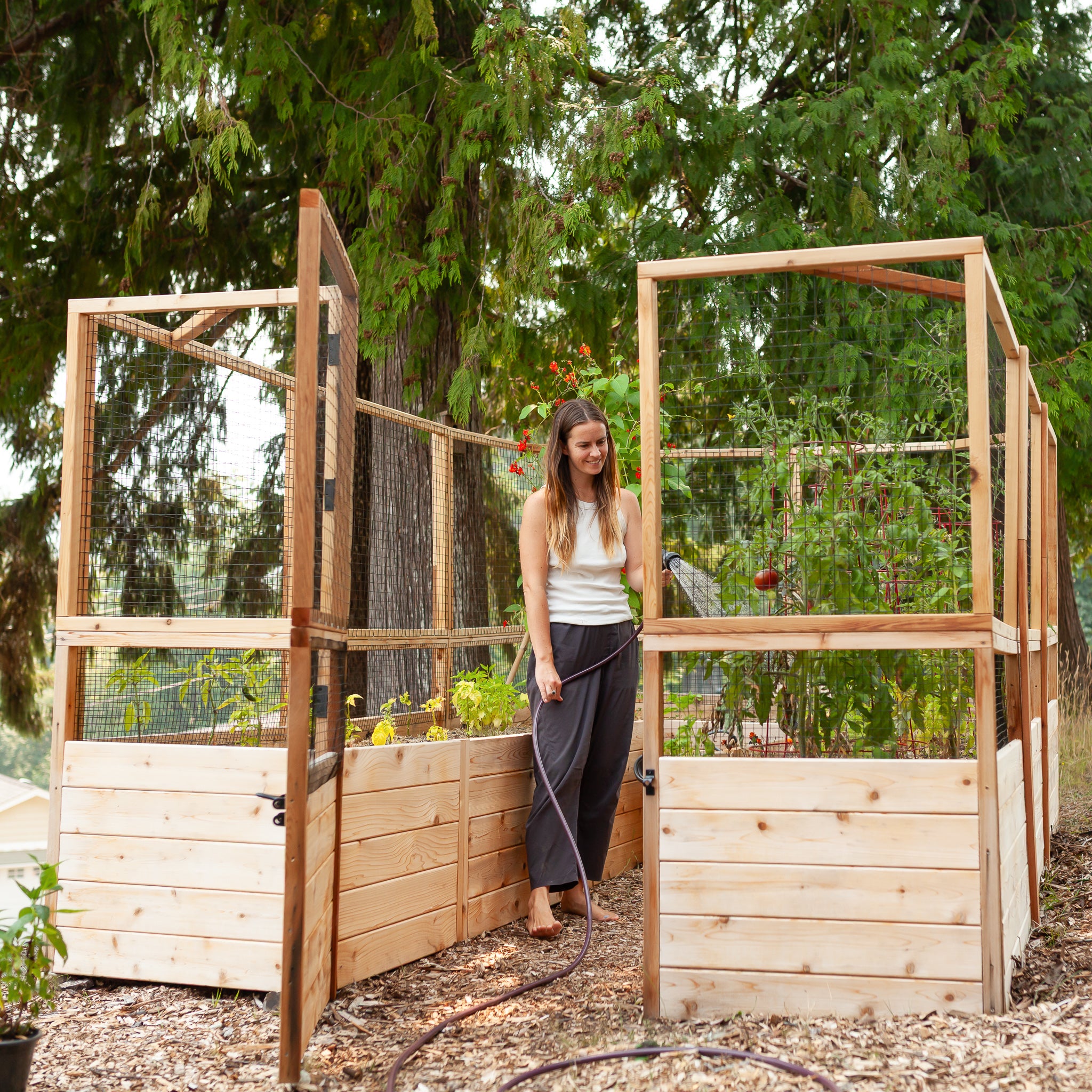 Deer Proof Cedar Complete Raised Garden Bed Kit - 8' x 12'
