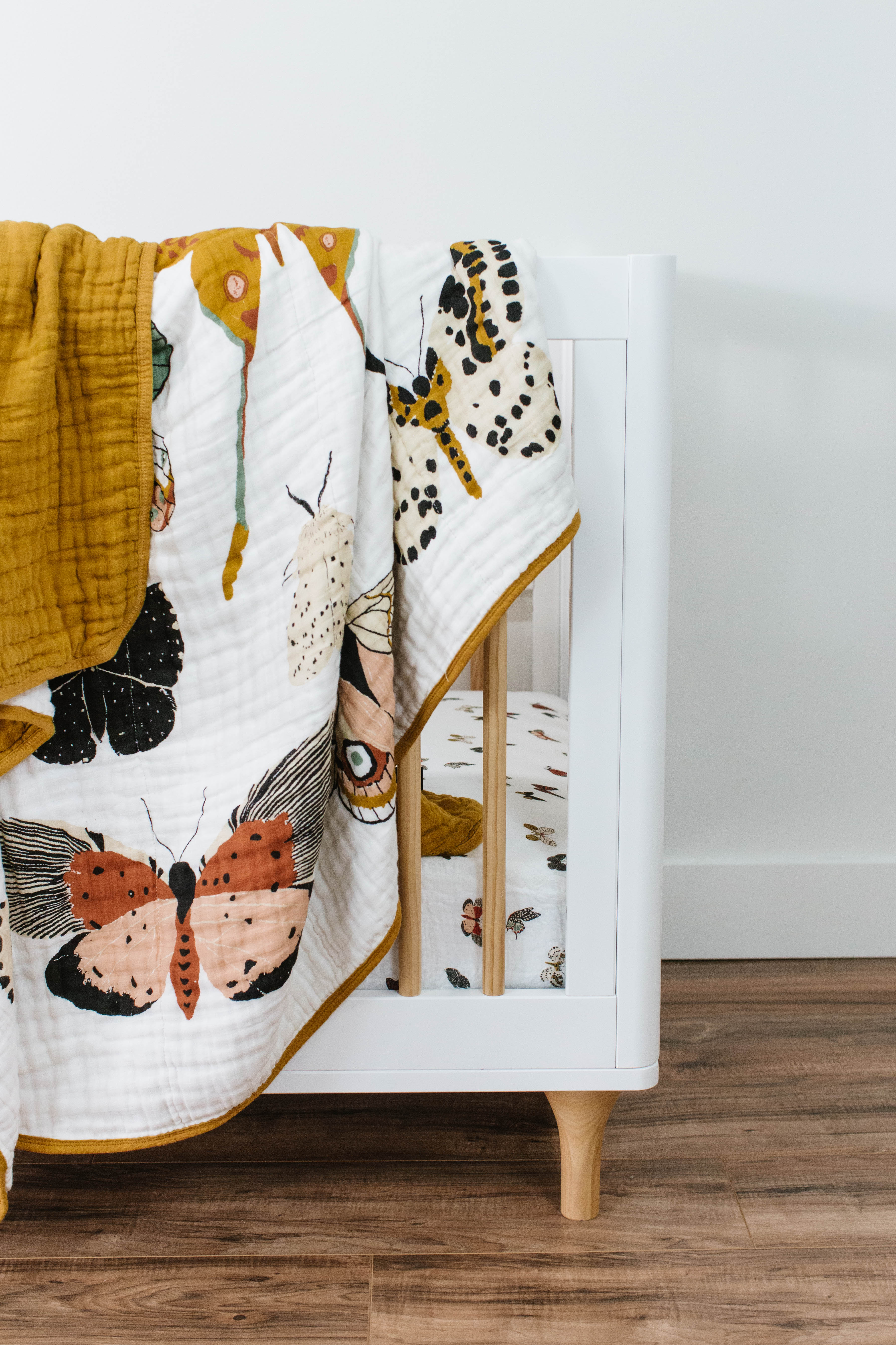 Butterfly Collector Quilt - Cotton Muslin Blanket
