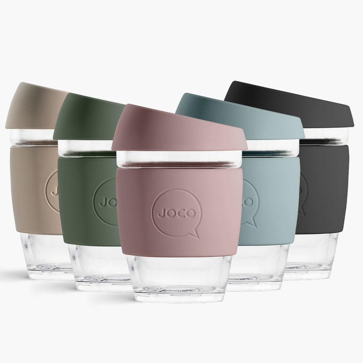 Reusable Glass Coffee Cup 12oz