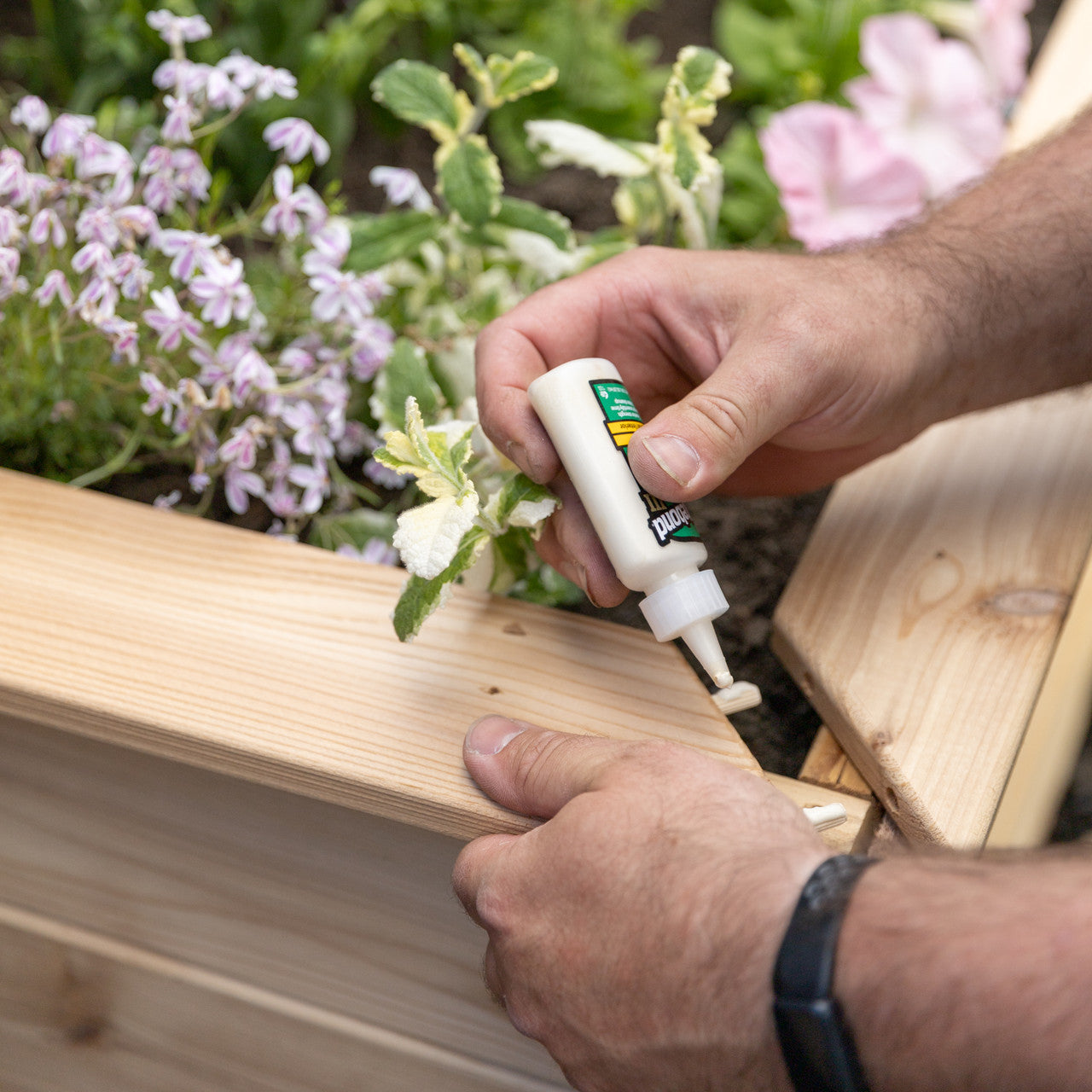 Natural Cedar L-Shaped Raised Garden Beds