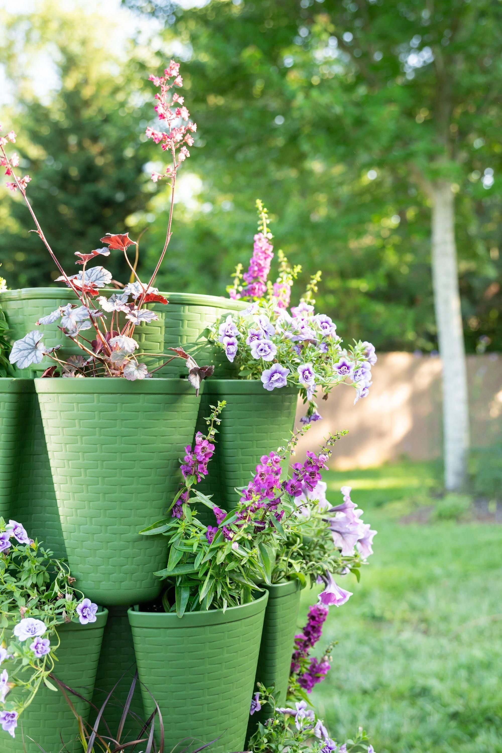 5 Tier "Original" GreenStalk Vertical Planter - Basket Weave Texture