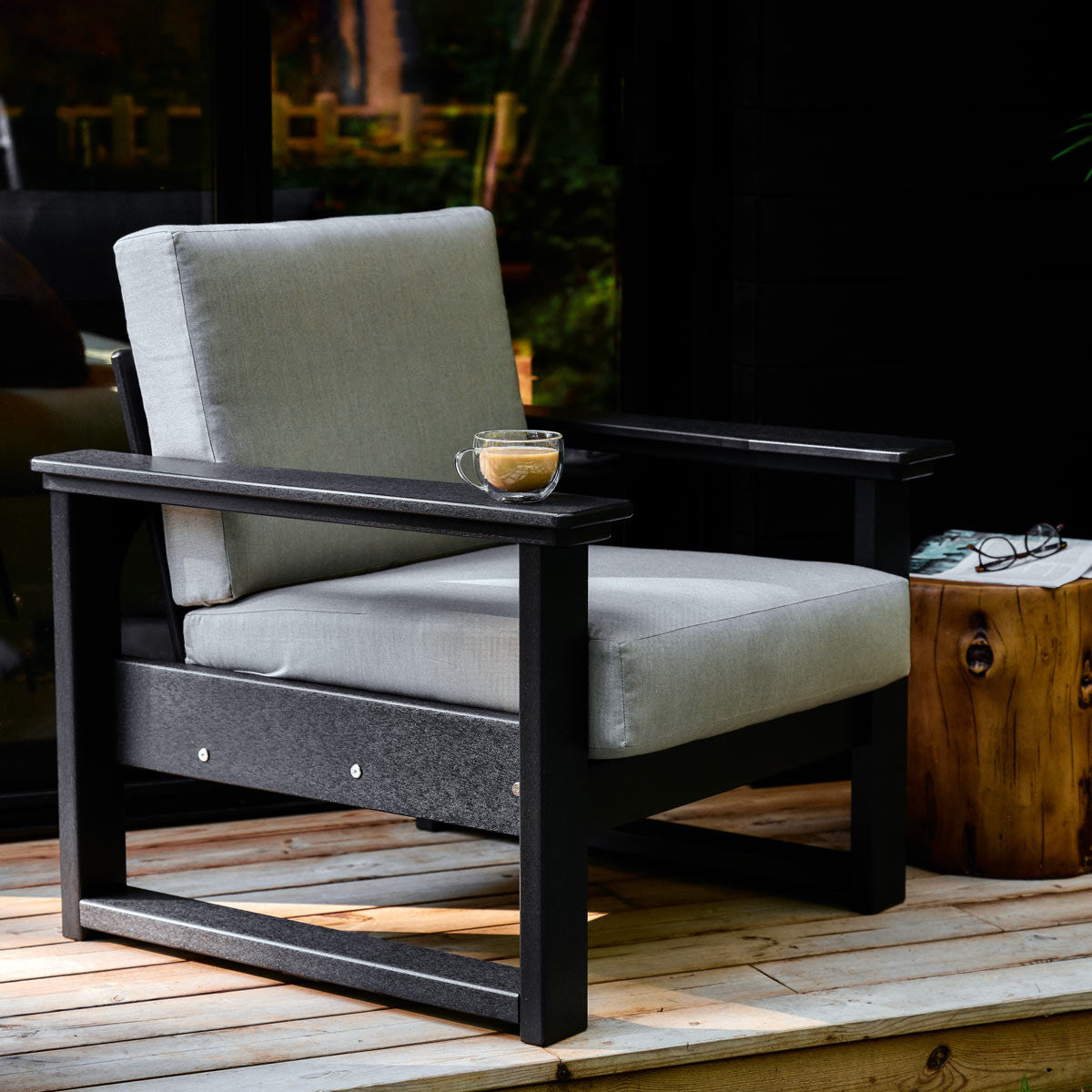 Black Frame & Spectrum Dove Cushion