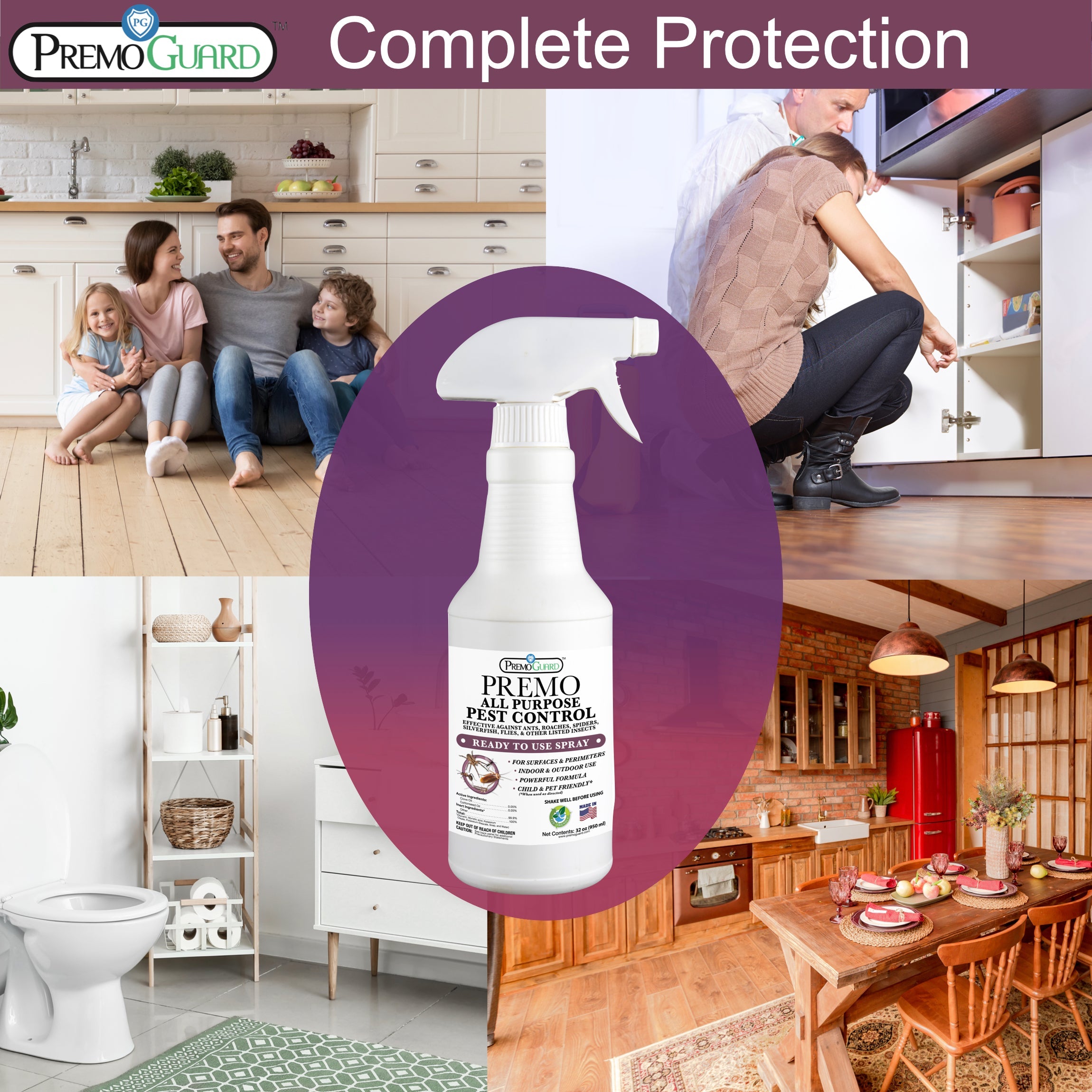 All Purpose Indoor Pest Control Spray - 32 oz