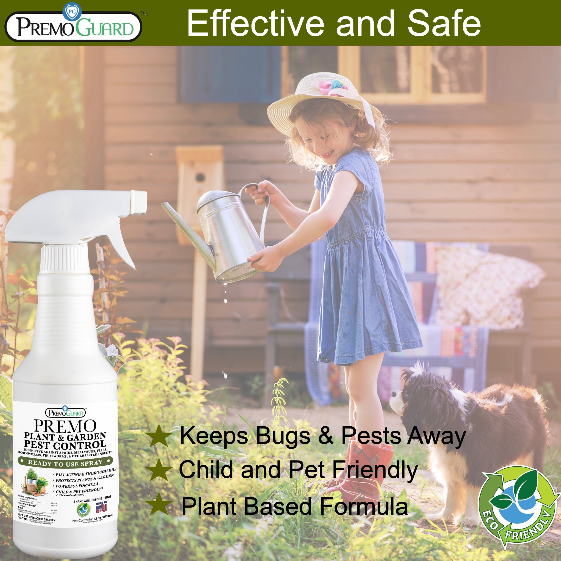 Indoor & Outdoor Plant and Garden Pest Control Spray - 32 oz
