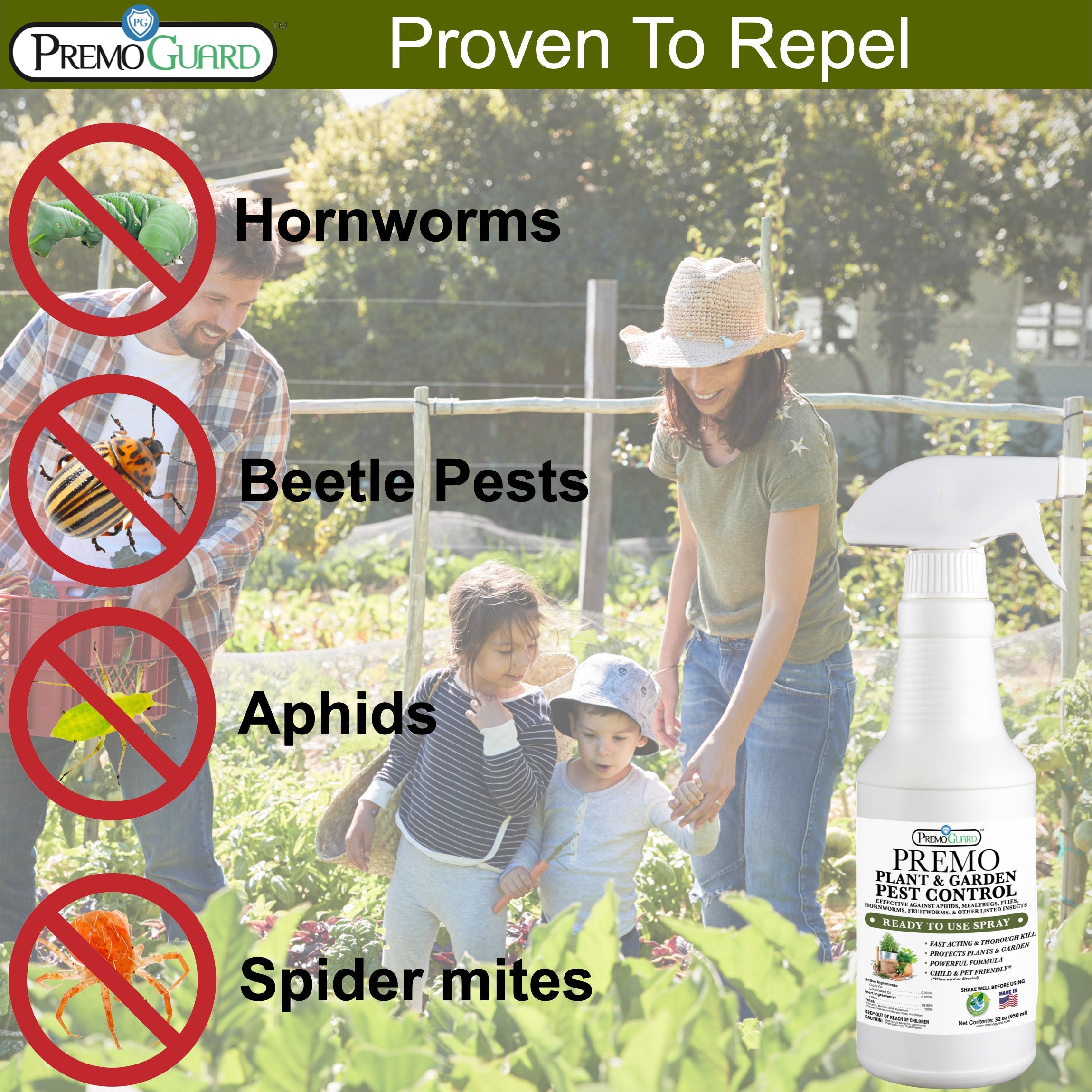 Indoor & Outdoor Plant and Garden Pest Control Spray - 32 oz