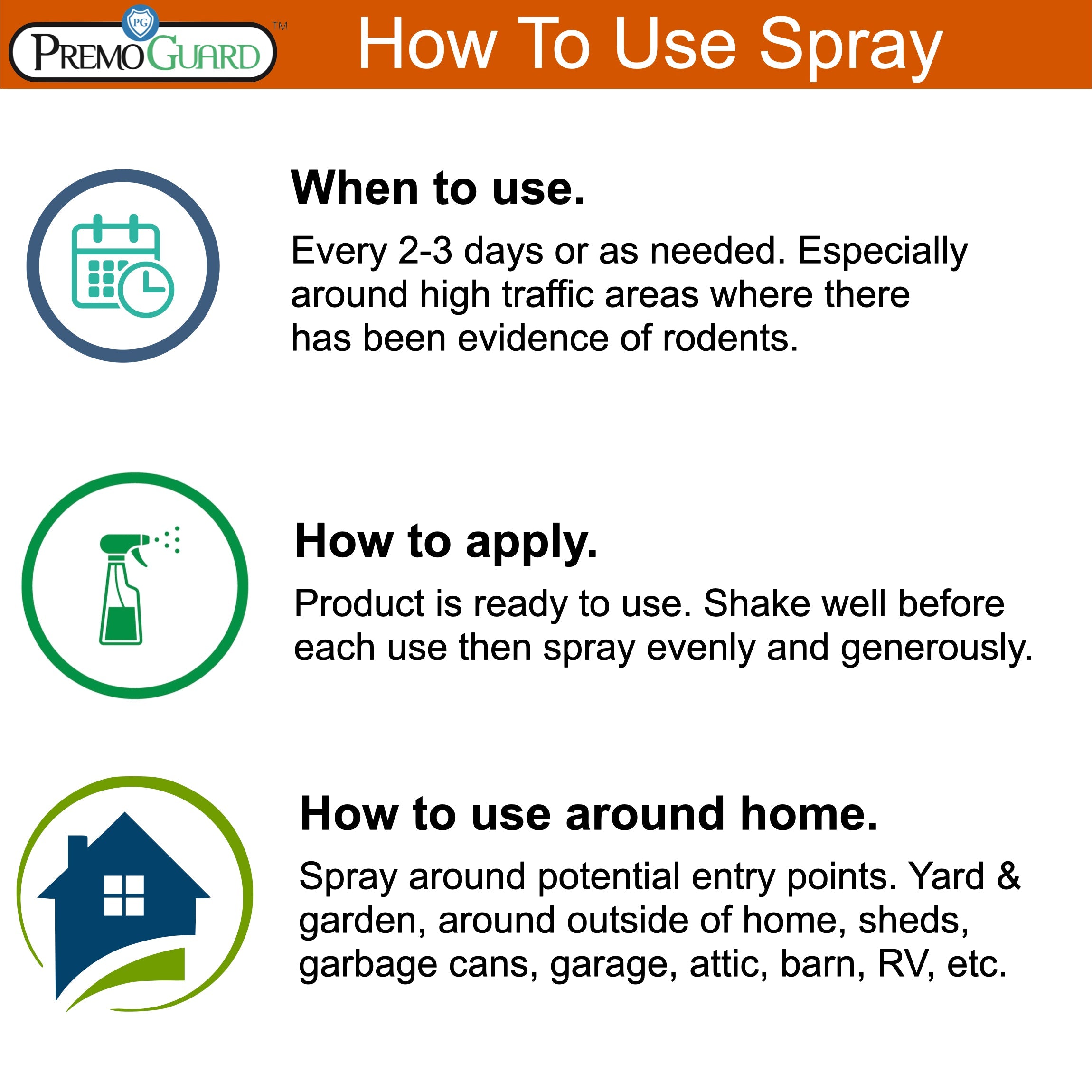 Long Lasting Rodent Repellent Spray - 32 oz