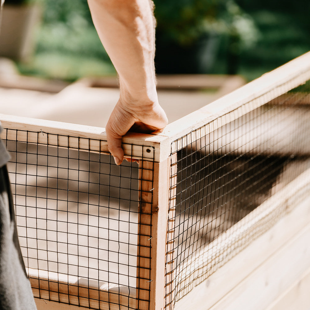 Cedar Complete Raised Garden Bed Kit with Greenhouse Cover 8' x 12'