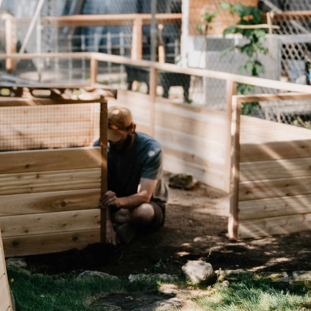 Cedar Complete Raised Garden Bed Kit with Greenhouse Cover 8' x 12'