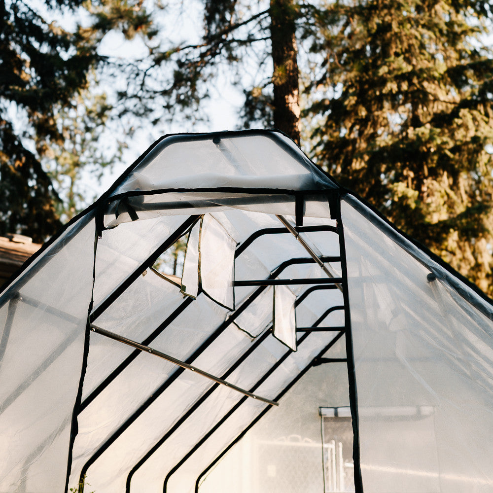 Cedar Complete Raised Garden Bed Kit with Greenhouse Cover 8' x 12'