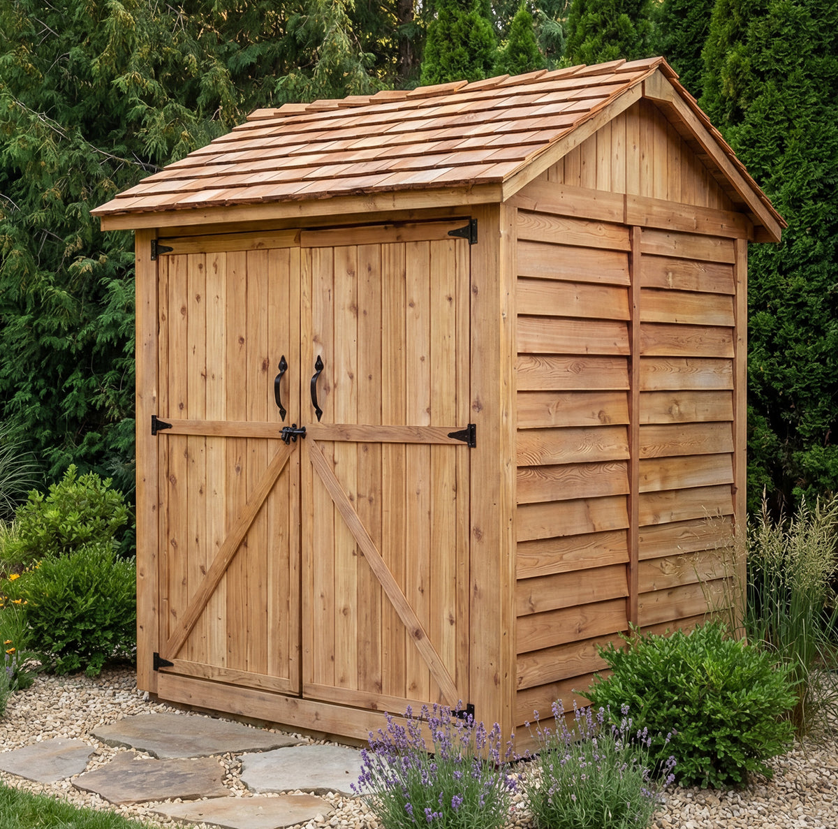 6' x 6' Maximizer Cedar Storage Shed