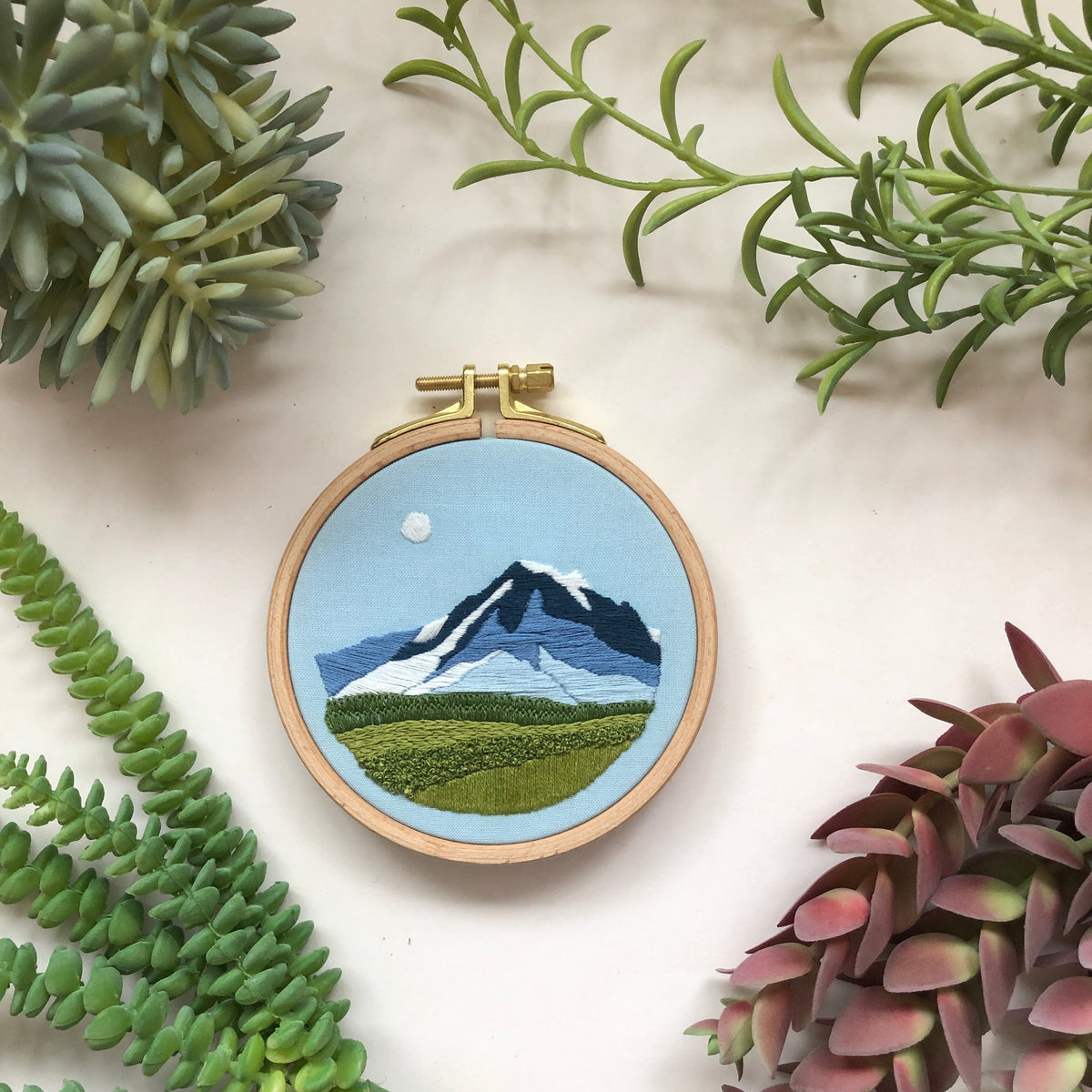 Mountain View - Beginner Embroidery Kit