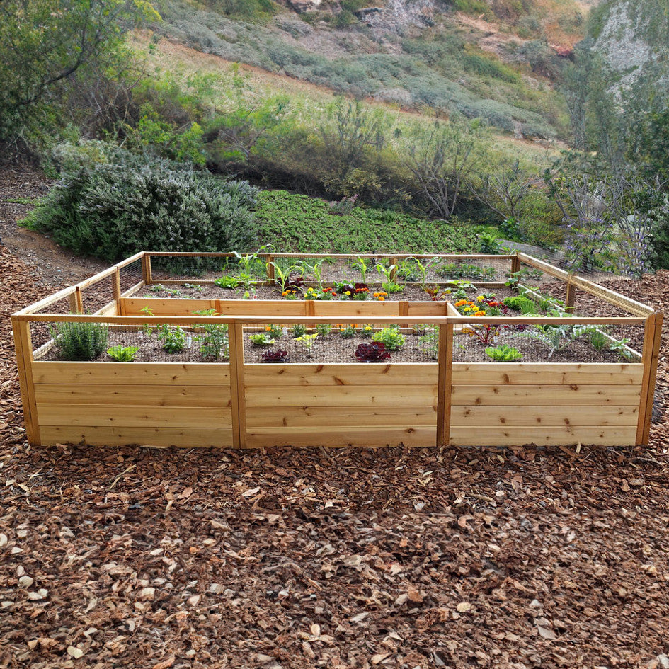 Cedar Complete Raised Garden Bed Kit - 8' x 12'