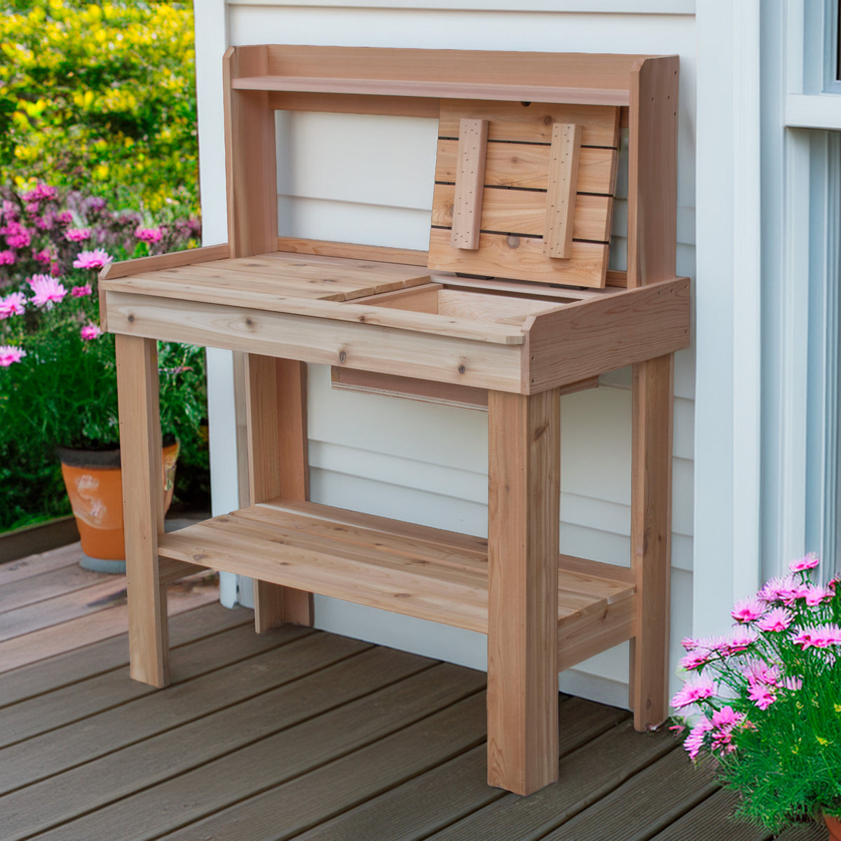4' x 2' Cedar Potting Bench