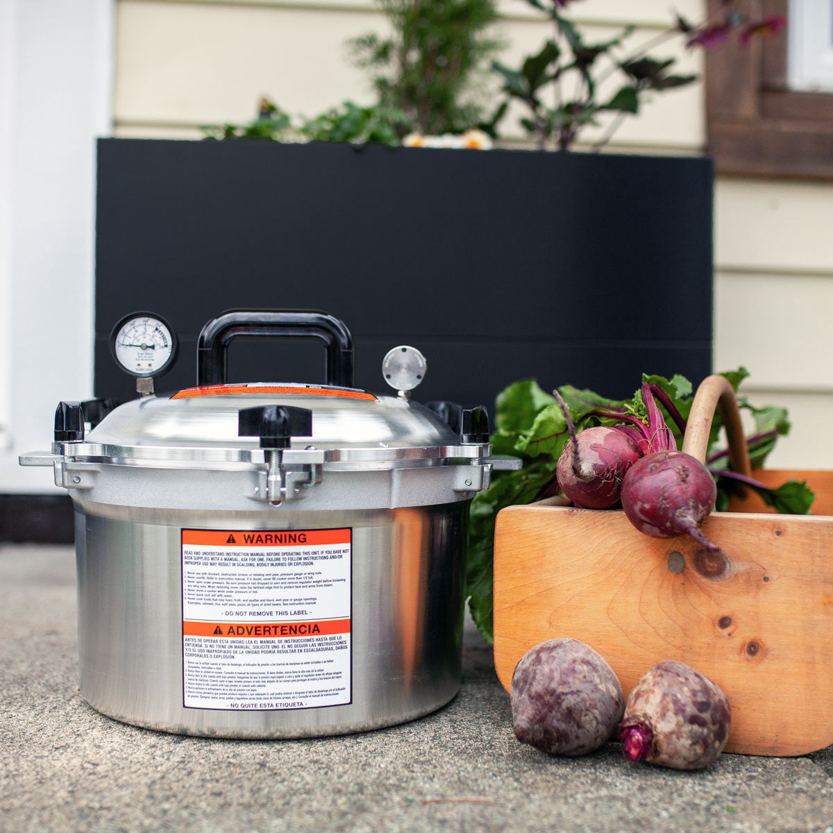 All American 910 Canner 圧力鍋/缶詰 All American 910 Pressure Canner/Cooker 10.5 Quart - Eartheasy