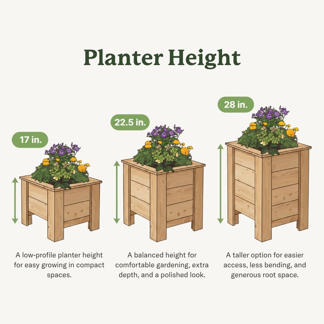 Natural Cedar Planter Boxes