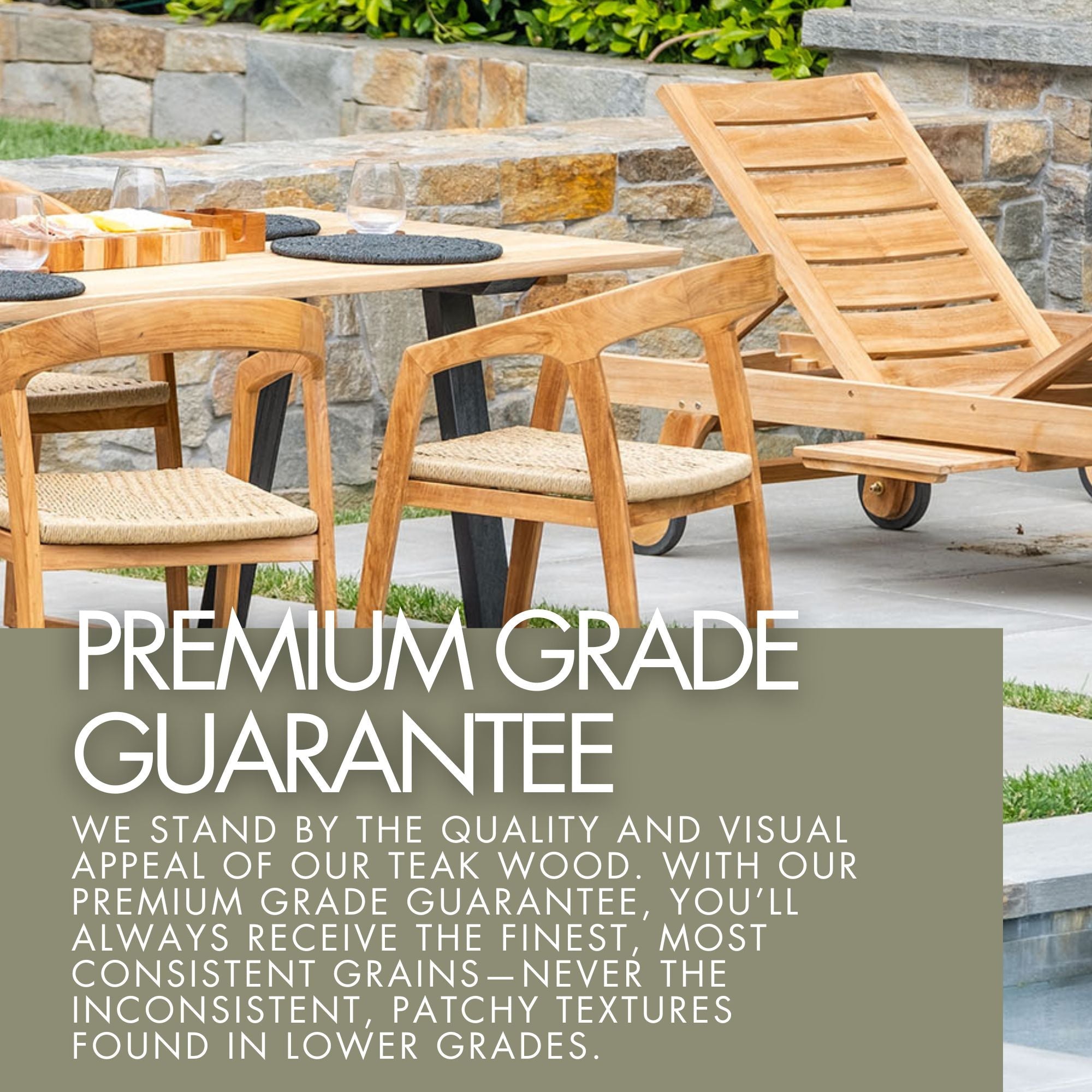 Natural Teak Ubud Outdoor Dining Chair