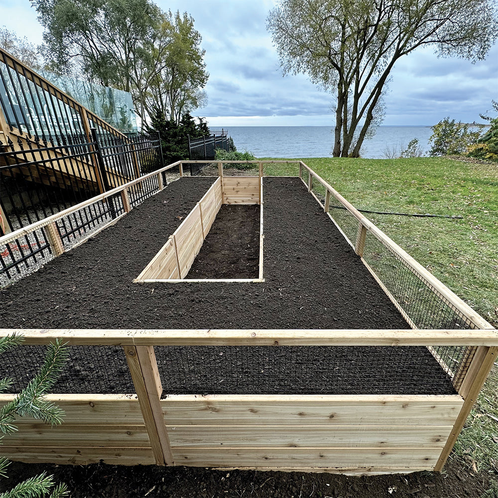 Cedar Complete Raised Garden Bed Kit - 8' x 16'