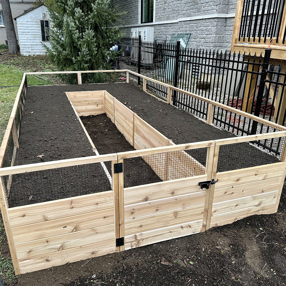 Cedar Complete Raised Garden Bed Kit - 8' x 16'